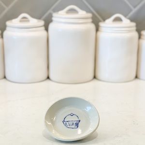 🚨LAST CHANCE. CLOSING 9.16🚨 Handmade Ceramic Trinket Dish Navy Drawn Cupcake